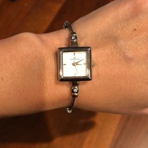Anne Klein silver and gold colored watch